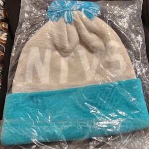 NTVS Native American Brand Aqua and White Knit Beanie Unisex